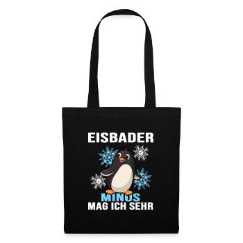 eisbader winterbader eisloch - Stoffbeutel - Schwarz - Vorne