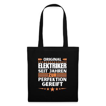Les électriciens ont mûri à la perfection - Sac en tissu - noir - Devant