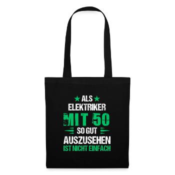 At 50, good-looking electrician - Tote Bag - black - Front