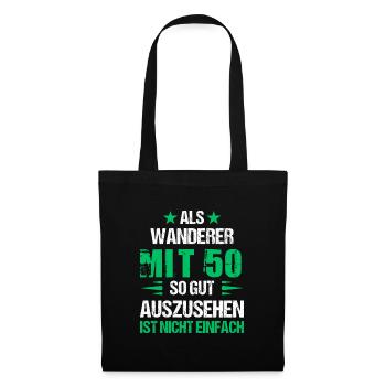 At 50 handsome hiker - Tote Bag - black - Front