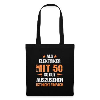 At 50 handsome electrician - Tote Bag - black - Front