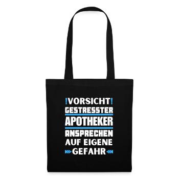 Ne parlez pas à un pharmacien stressé ! - Sac en tissu - noir - Devant