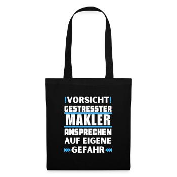 Don't approach a stressed broker! - Tote Bag - black - Front