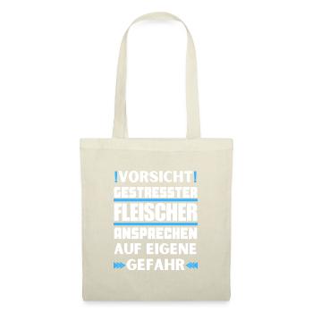 Ne parlez pas à un boucher stressé ! - Sac en tissu - nature - Devant