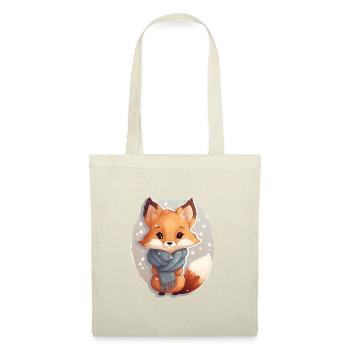 Renard en hiver - Sac en tissu - nature - Devant