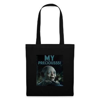 The Hobbit Funny Gollum Design My Preciousss - Tote Bag - black - Front