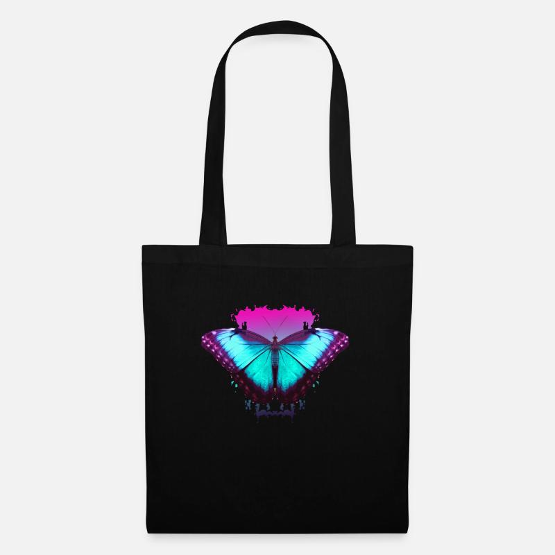 Butterfly Schmetterlinge Geschenk - Stoffbeutel - Schwarz