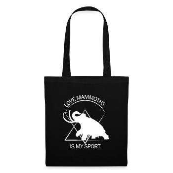 Lustiges Mammut Steinzeit Eiszeit Design Urzeit - Stoffbeutel - Schwarz - Vorne