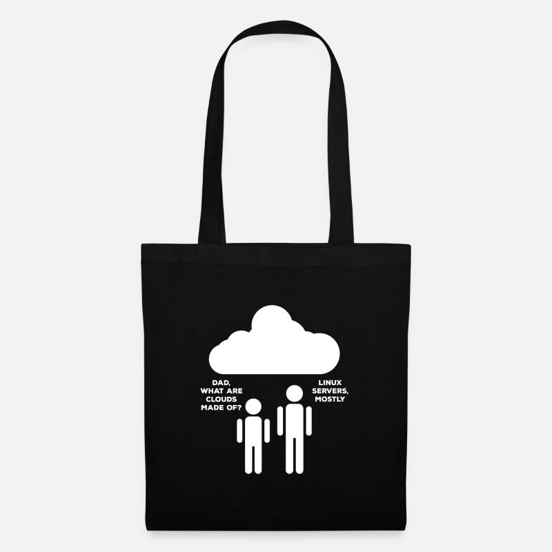 Cloud Linux - Stoffbeutel - Schwarz