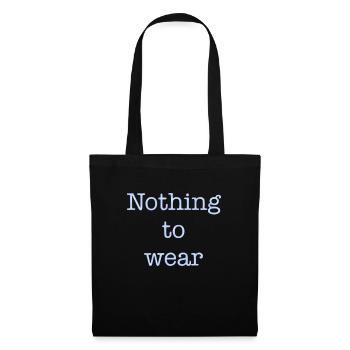 nothing to wear - Sac en tissu - noir - Devant