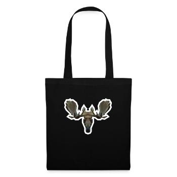 Low Poly Moosehead - Tote Bag - black - Front