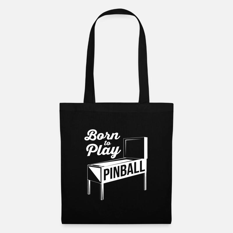 Flipper Pinball - Stoffbeutel - Schwarz