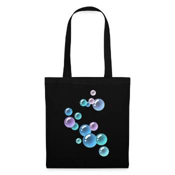 BULLES DE SAVON - Sac en tissu - noir - Devant