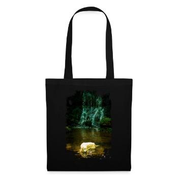 Golden Retriever with waterfall - Tote Bag - black - Front