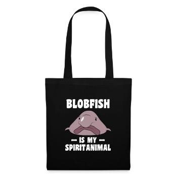 Blobfish Spirit Animal funny ugly fish - Tote Bag - black - Front