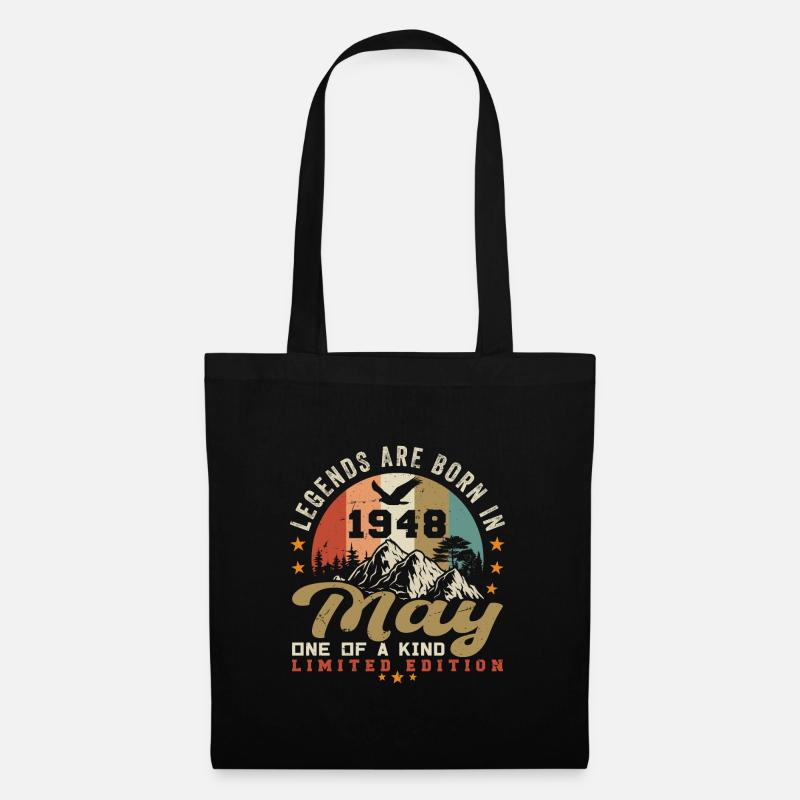 Toukokuu 1948 Syntymäpäivälahja toukokuu 1948 - toukokuu 1948 - Kangaskassi - musta