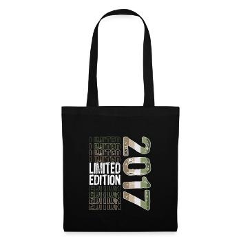 Limited Edition seit 2017 Geburtstag Vintage 2017 - Stoffbeutel - Schwarz - Vorne