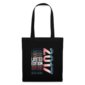 Limited Edition seit 2017 Geburtstag Vintage 2017 - Stoffbeutel - Schwarz - Vorne