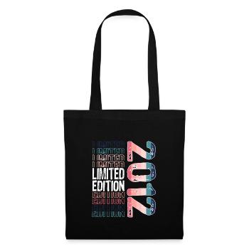 Limited Edition seit 2012 Geburtstag Vintage 2012 - Stoffbeutel - Schwarz - Vorne
