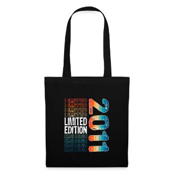 Limited Edition seit 2011 Geburtstag Vintage 2011 - Stoffbeutel - Schwarz - Vorne