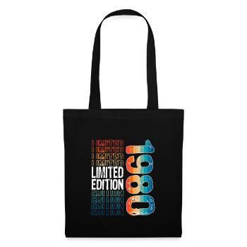 Edition limitée depuis 1980 Anniversaire Millésime 1980 - Sac en tissu - noir - Devant