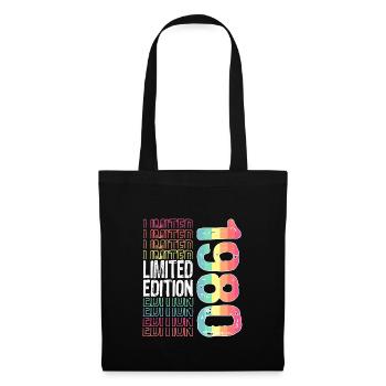 Edition limitée depuis 1980 Anniversaire Millésime 1980 - Sac en tissu - noir - Devant