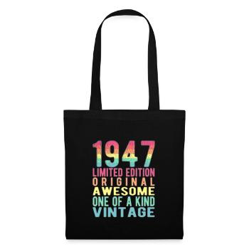 Limited Edition Since 1947 Birthday Vintage 1947 - Tote Bag - black - Front