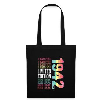Limited Edition seit 1942 Geburtstag Vintage 1942 - Stoffbeutel - Schwarz - Vorne