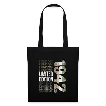 Limited Edition seit 1942 Geburtstag Vintage 1942 - Stoffbeutel - Schwarz - Vorne