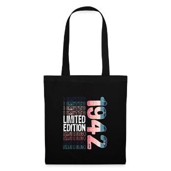 Limited Edition seit 1942 Geburtstag Vintage 1942 - Stoffbeutel - Schwarz - Vorne