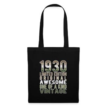 Limited Edition Since 1930 Birthday Vintage 1930's - Tote Bag - black - Front