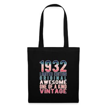 Edition limitée depuis 1932 Anniversaire Millésime 1932 - Sac en tissu - noir - Devant