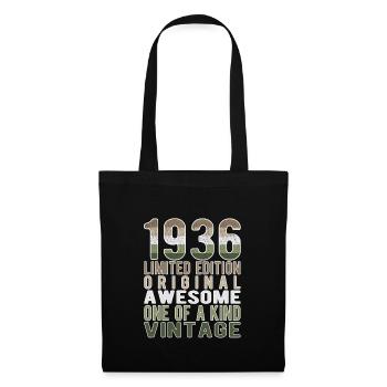 Edition limitée depuis 1936 Anniversaire Millésime 1936 - Sac en tissu - noir - Devant