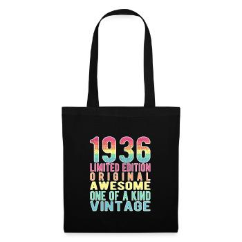 Edition limitée depuis 1936 Anniversaire Millésime 1936 - Sac en tissu - noir - Devant