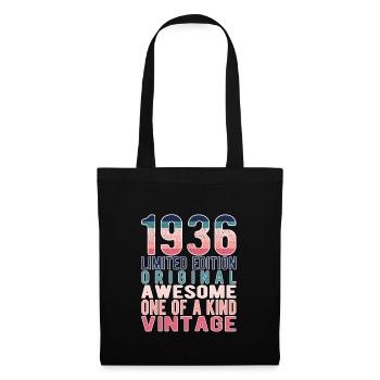 Edition limitée depuis 1936 Anniversaire Millésime 1936 - Sac en tissu - noir - Devant
