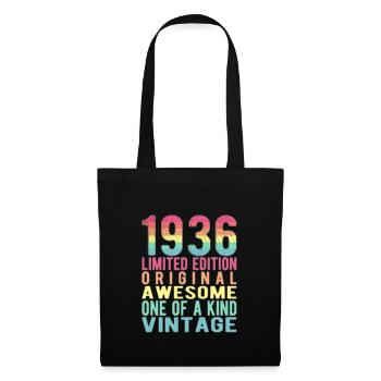 Edition limitée depuis 1936 Anniversaire Millésime 1936 - Sac en tissu - noir - Devant