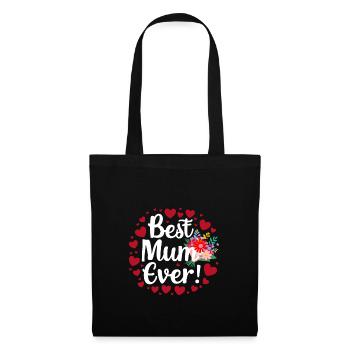 Best Mom Forever - Cadeau de fête des mères - Sac en tissu - noir - Devant
