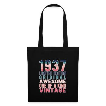 Edition limitée depuis 1937 Anniversaire Millésime 1937 - Sac en tissu - noir - Devant