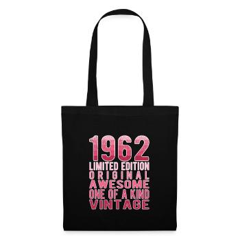Edition limitée depuis 1962 Anniversaire Millésime 1962 - Sac en tissu - noir - Devant