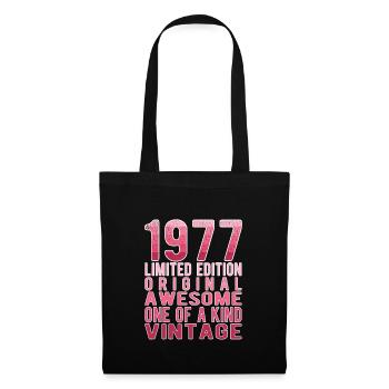 Limited Edition Since 1977 Birthday Vintage 1977 - Tote Bag - black - Front