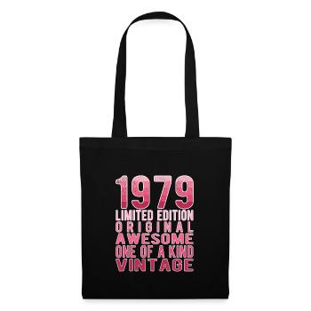 Edition limitée depuis 1979 Anniversaire Millésime 1979 - Sac en tissu - noir - Devant