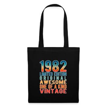Edition limitée depuis 1982 Anniversaire Millésime 1982 - Sac en tissu - noir - Devant