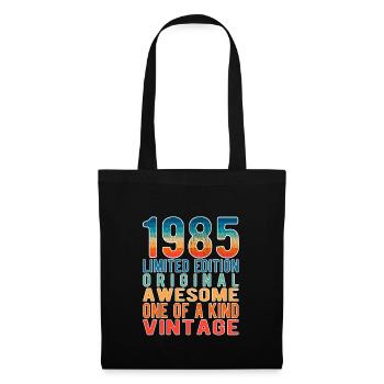 Edition limitée depuis 1985 Anniversaire Millésime 1985 - Sac en tissu - noir - Devant