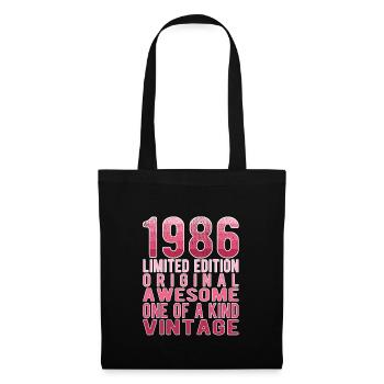Edition limitée depuis 1986 Anniversaire Millésime 1986 - Sac en tissu - noir - Devant