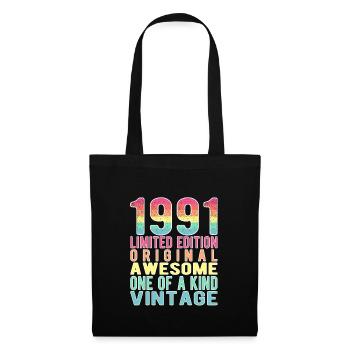 Edition limitée depuis 1991 Anniversaire Millésime 1991 - Sac en tissu - noir - Devant