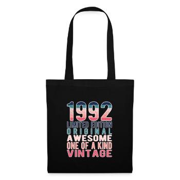 Edition limitée depuis 1992 Anniversaire Millésime 1992 - Sac en tissu - noir - Devant