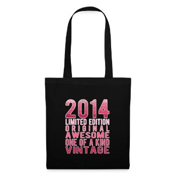 Limited Edition Since 2014 Birthday Vintage 2014 - Tote Bag - black - Front