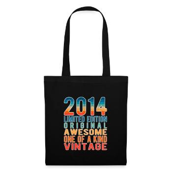 Limited Edition Since 2014 Birthday Vintage 2014 - Tote Bag - black - Front