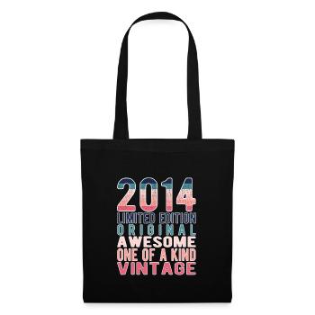 Edition limitée depuis 2014 Anniversaire Millésime 2014 - Sac en tissu - noir - Devant