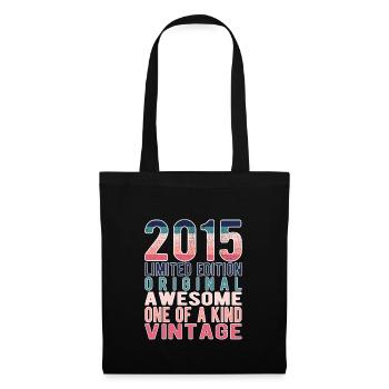 Edition Limitée Depuis 2015 Anniversaire Millésime 2015 - Sac en tissu - noir - Devant